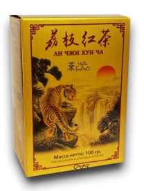 Чай черный - Ли Чжи Хун Ча, картон, Китай,100 гр.